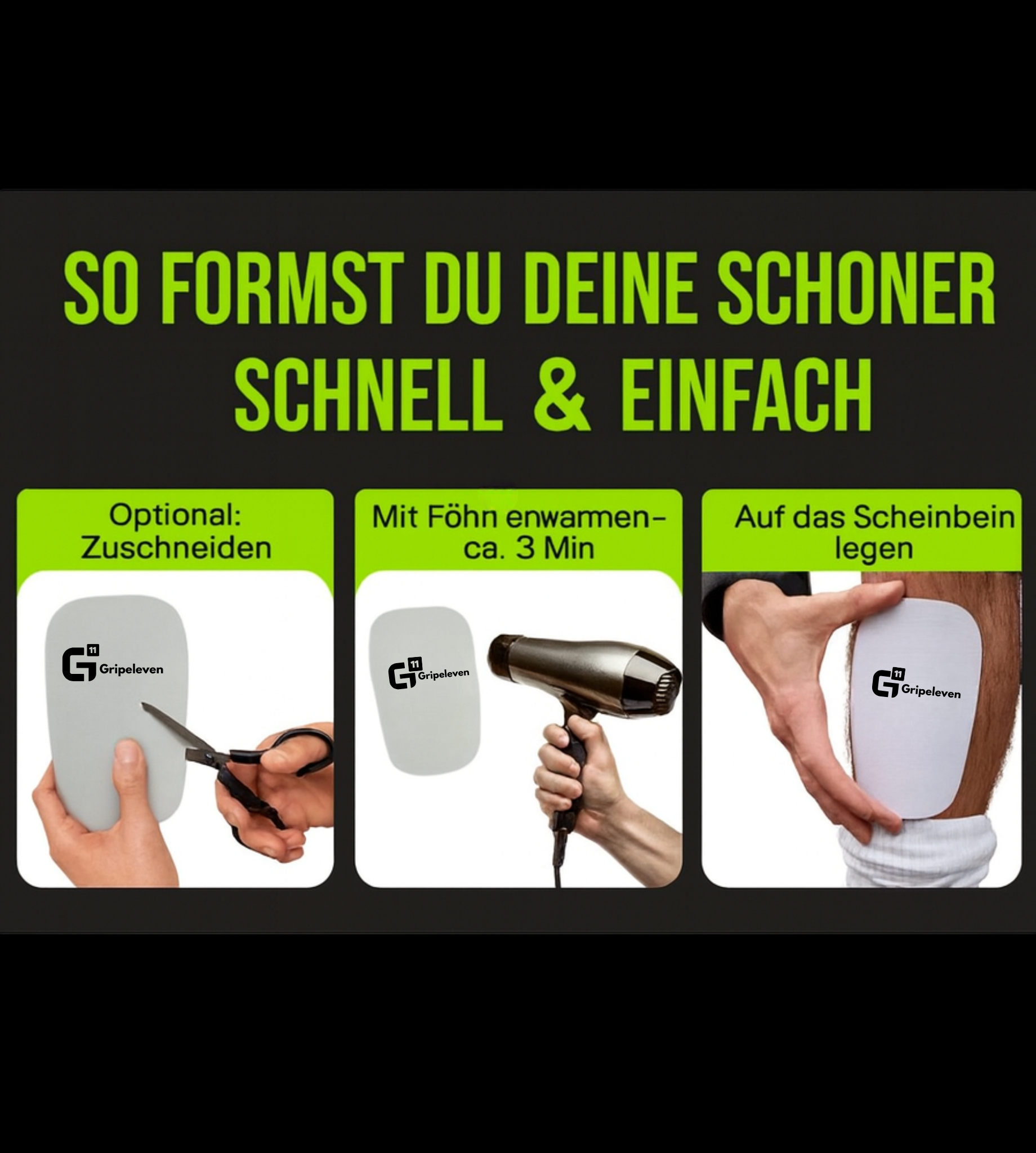 GRIPELEVEN BALLER PADS SCHIENBEINSCHONER